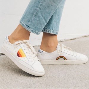 Women's Soludos White Peace Out Sun Sneaker size 6.5